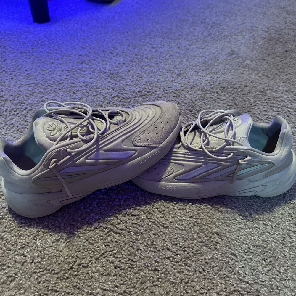 Adidas Light Gray Athletic Shoes